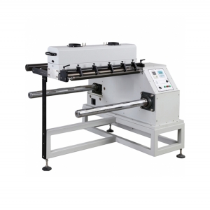 This automatic rewinding machine with web guide is widely used to rewind various soft materials in roll form, such as plastic film, paper, medical gauze, non-woven fabric , aluminum foil, etc.