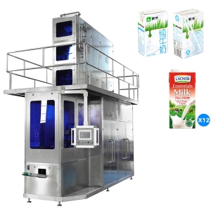 Automatic Aseptic Milk Juice Water Brick Carton Filling Packaging Machine